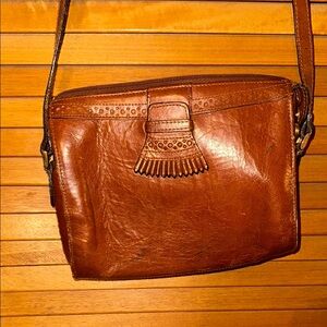 Brown Leather Crossbody Bag